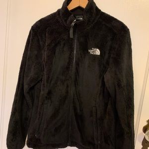 North face fuzzy zip up
